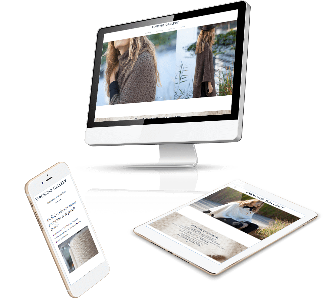 site prestashop poncho en cachemire