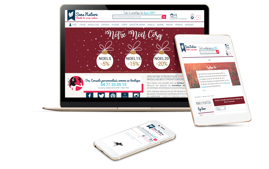 site e-commerce Prestashop maquillage et cosmétique bio