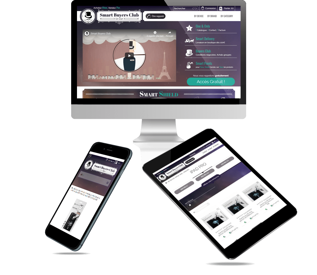 Site e-commerce PrestaShop BtoB téléphonie mobile