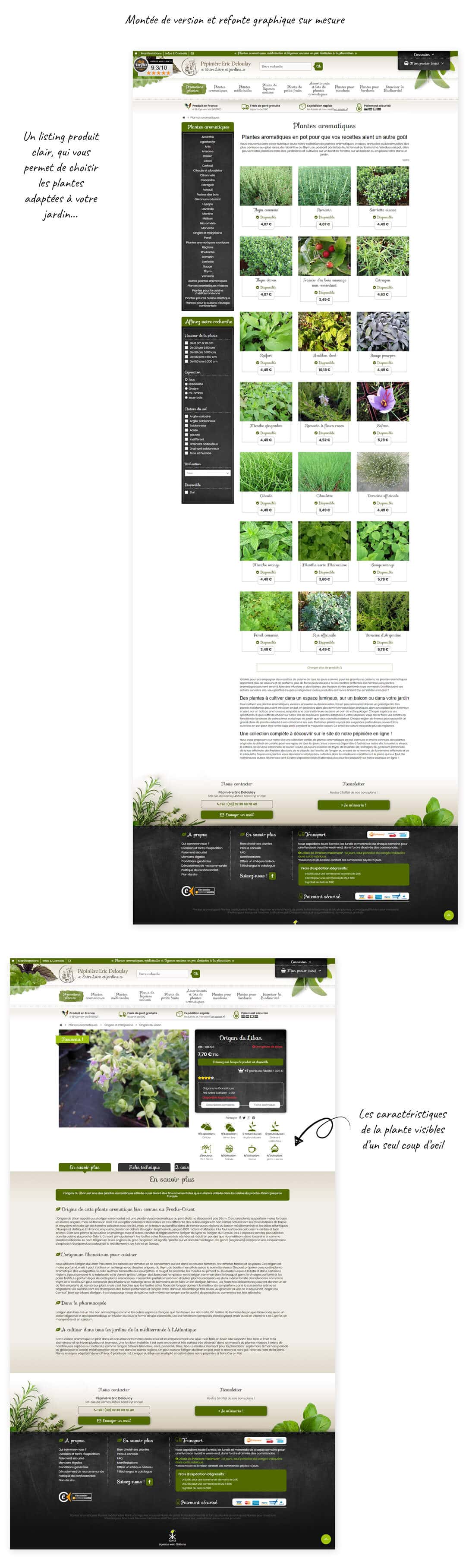 site e-commerce prestashop Aromatiques