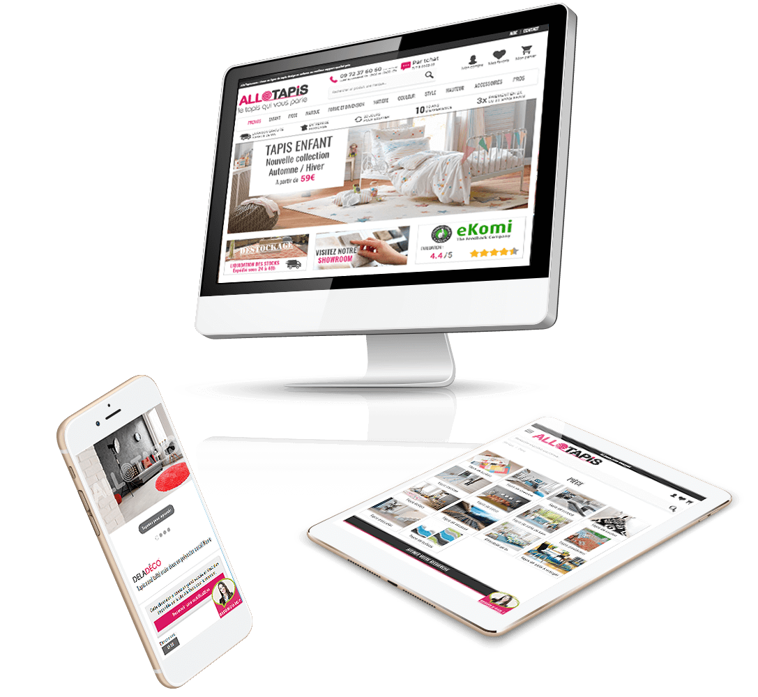 site e-commerce Prestashop tapis tendance