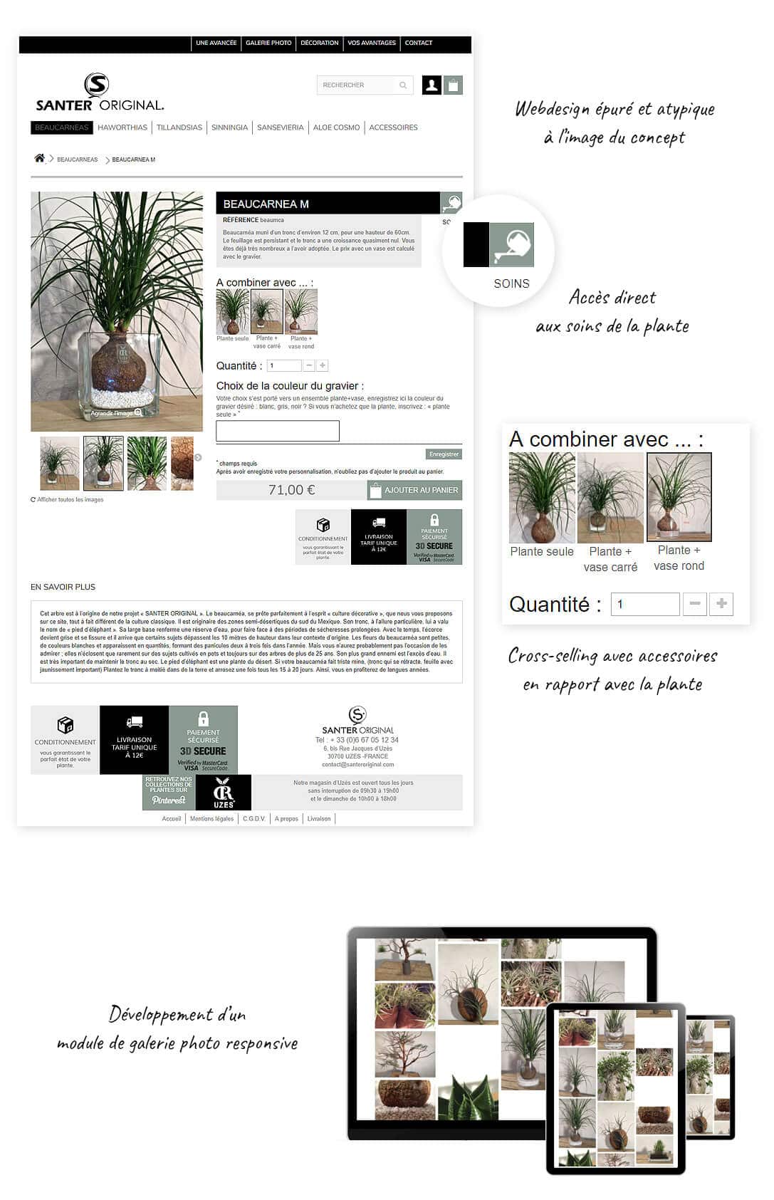 site e-commerce Prestashop de plantes