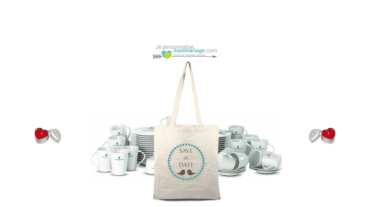 site e-commerce Prestashop de personnalisation d'objets de mariage