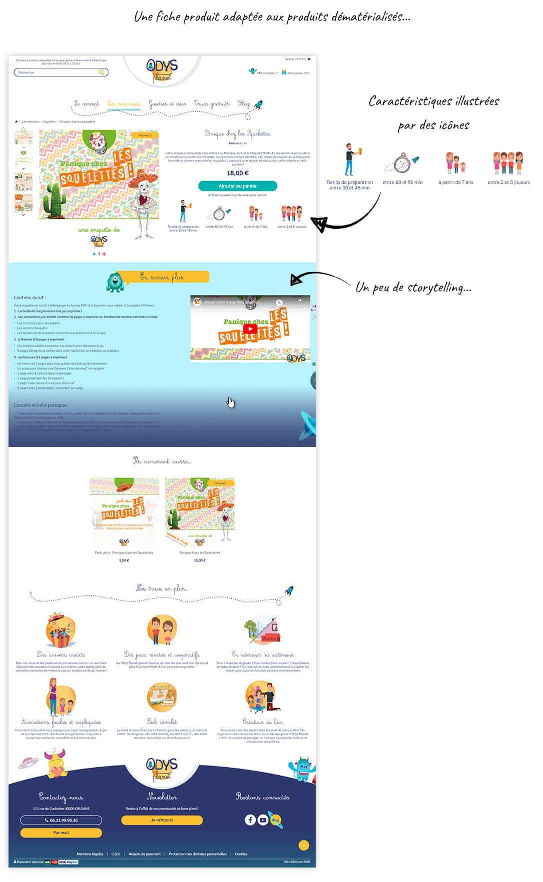 Odys-Planet, site PrestaShop réalisé par Kiwik