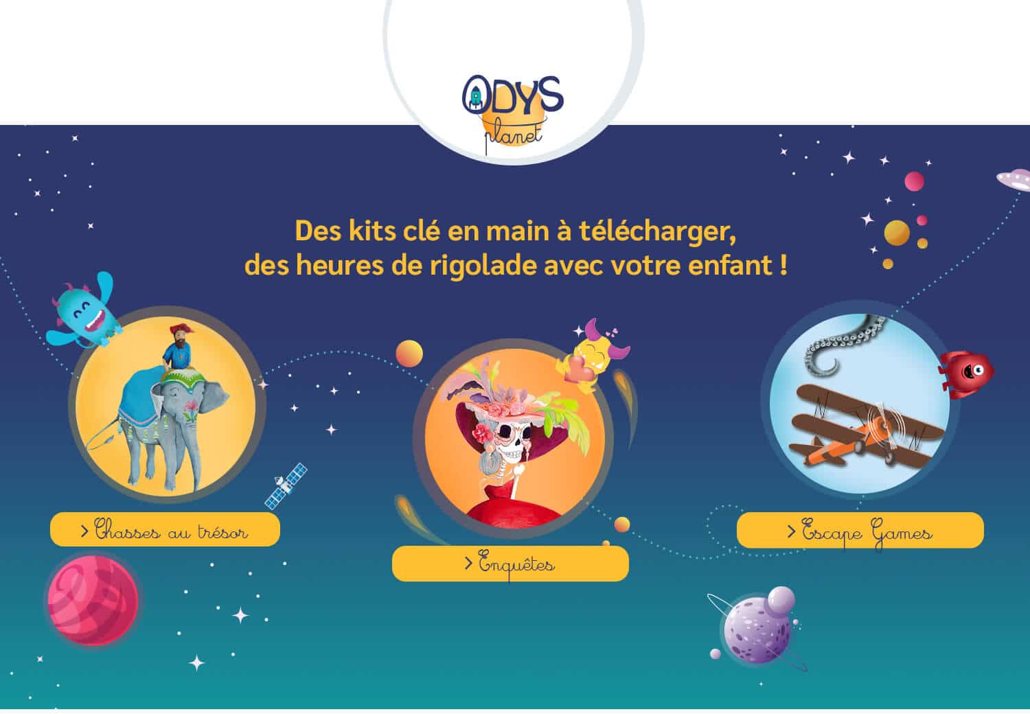 Odys-Planet, site PrestaShop réalisé par Kiwik