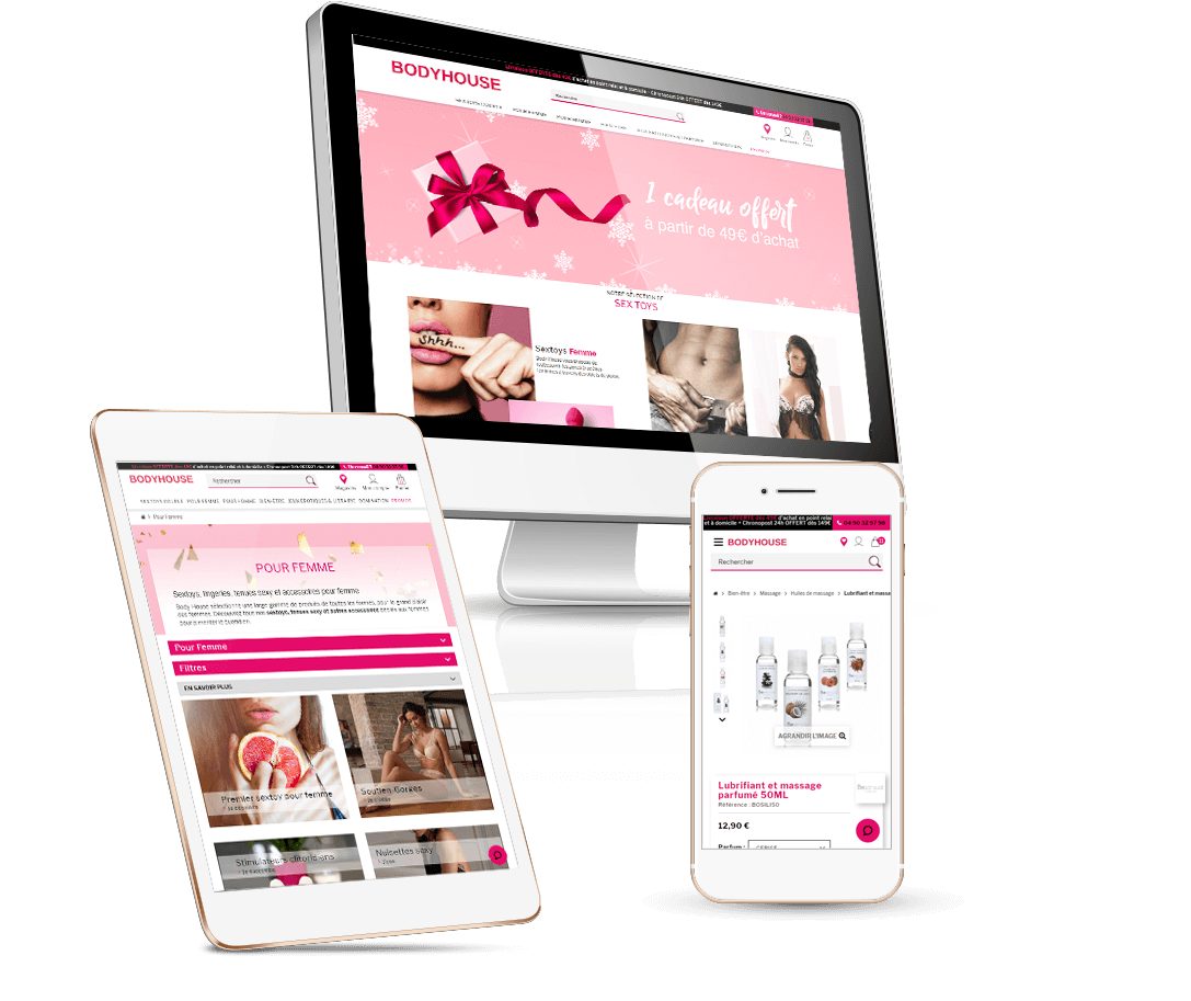 réalisation site e-commerce sextoys - BodyHouse