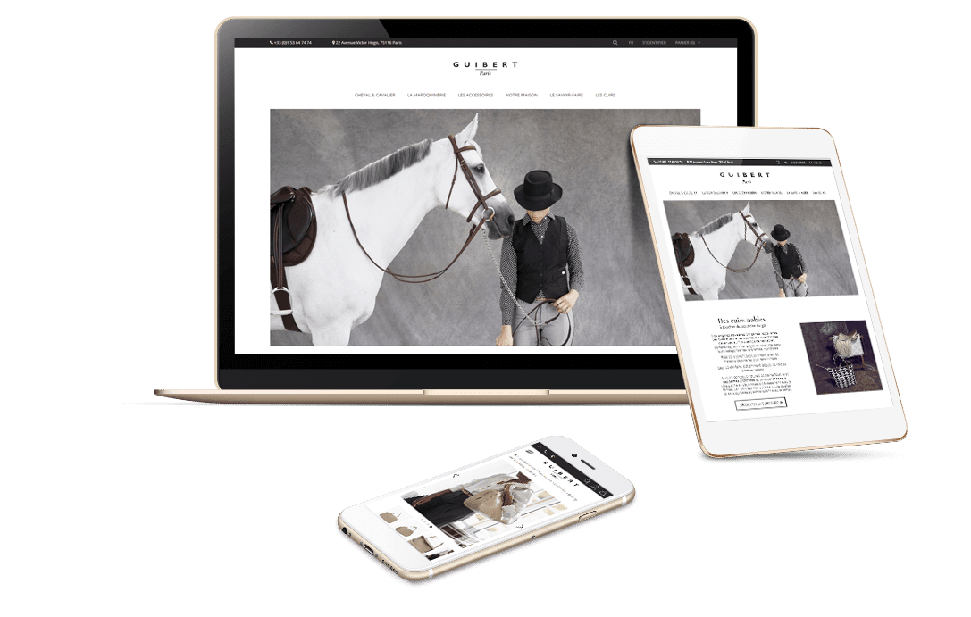 Réalisation e-commerce PrestaShop Luxe - Guibert Paris