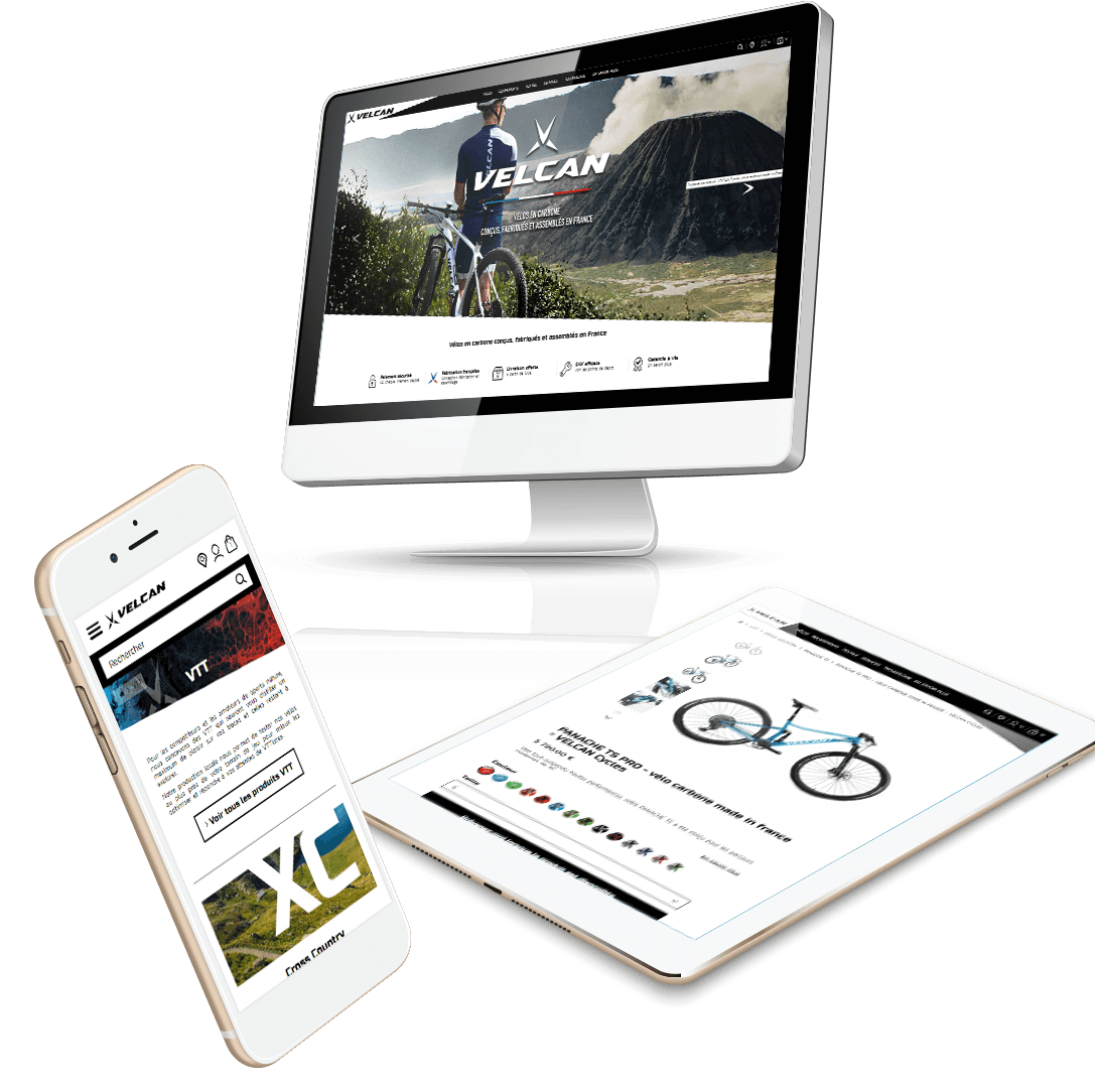 Réalisation site e-commerce vélo made in France - Velcan Cycles